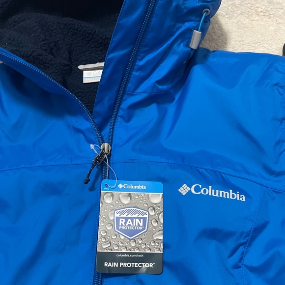 NWT Women’s Small Columbia Switchback™ Sherpa Lined Waterproof Jacket Vivid Blue - Picture 6 of 15